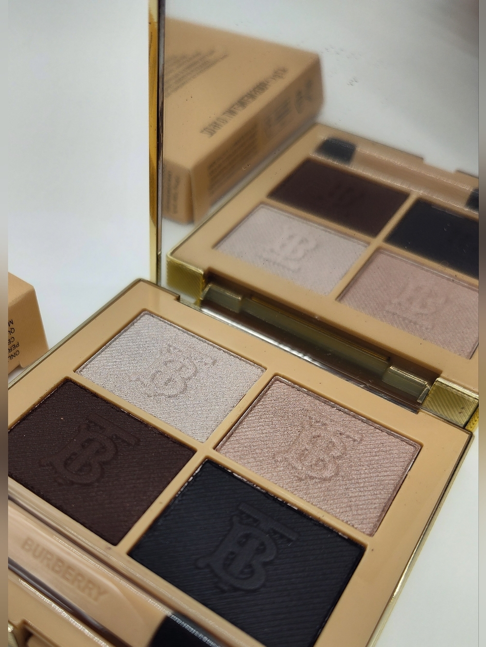 BURBERRY Eye Quad 04 Midnight Eyeshadow Palette 4 Shade Luxury Compact NIB - Picture 9 of 10